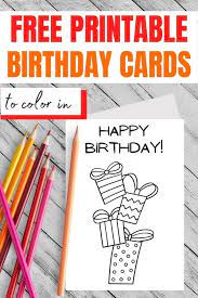 Also see children's coloring birthday card. Happy Birthday Coloring Card Free Printables 21 Designs Parties Made Personal