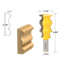Cut a small piece of crown molding with a miter saw. Molding Crown Cornice Molding Crown Molding Router Bits 2 1 4 Crown Molding Router Bit 1 2 Shank Yonico 16153