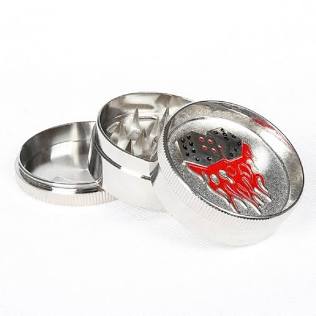 3 pc Novelty Metal Herb Grinder w/Pollen Sifter Spice crusher ...