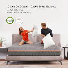 Allow mattress to fully expand before adding bedding. Buy Queen Mattress Sweetnight 10 Inch Gel Memory Foam Mattress With Three Firmness Levels From Soft To Firm Gel Infused For Cool Sleep And Spinal Support Flippable Mattress Queen In A Box