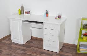 Schreibtische aus kiefer kaufen sie günstig auf wohnen.de ⭐ kostenloser versand & retoure große auswahl ⭐ kauf auf rechnung und raten Schreibtisch Kiefer Massiv Vollholz Weiss Lackiert 003 Abmessung 74 X 136 X 55 H X B X T