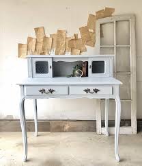 French country pedestal desk, $499 !! Powder Blue Shabby Chic French Provincial Desk Country Chic Paint Blog
