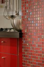 Rough back design for firm installation. Home Improvement Sample Red Iridescent Subway Glass Mosaic Tile Kitchen Backsplash Sink Wall Spa Building Hardware