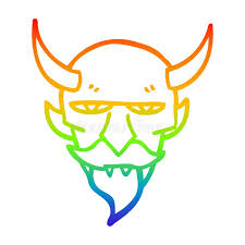 Devil Demon Horns Face Cartoon Rainbow Line Gradient Spectrum Doodle Drawing Simple Art Illustration Hand Drawn Scribble Funny Crazy Stock Illustrations 3 Devil Demon Horns Face Cartoon Rainbow Line Gradient Spectrum How to draw a bird, how to draw a face or. devil demon horns face cartoon rainbow