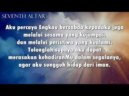 Doa aku percaya katolik bahasa batak. Madah Bakti No 8a Doa Mohon Iman Youtube