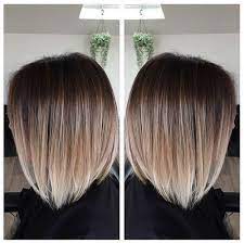 Classic bob cut with trendy hair color: Beautiful Brown To Blonde Ombre Short Hair The Undercut
