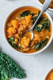 Lentil Soup With Butternut And Kale Vegan Skinnytaste Recipe Lentil Soup Lentils Vegetarian Lentil Soup