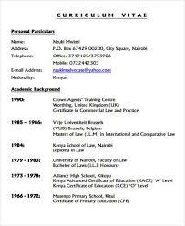 However you decide to organize the sections of your cv, be sure to keep each section uniform. Example Of A Cv In Kenya