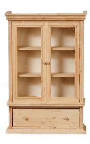 Display Cabinet Unfinished Wood Mary S Dollhouse Miniatures Unfinished Wood Furniture Miniature Furniture Dollhouse Bookcase