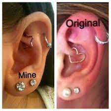 Changed Out My Rook Piercing I Liked The Star Better Than The Heart Though Rook Piercing Jewelry Rook Piercing Earrings Rook Piercing