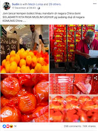 Oren atau limau mandarin sangat sinonim dengan perayaan tahun baru cina. Geram Uyghur Diseksa Komunis Netizen Mahu Boikot Buah Limau Mandarin