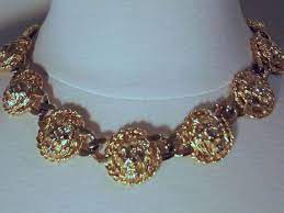Vintage Anne Klein Lion Head Choker Necklace Etsy Chokers Necklace Etsy Vintage Anne Klein