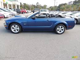 2008 Mustang Gt Premium Convertible Vista Blue Metallic Dark Charcoal Photo 2 Ford Mustang Ford Mustang Gt Mustang Convertible
