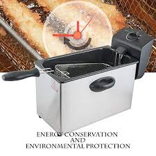 Carejoy 4l Stainless Steel Electric Deep Fryer Single Tank Commercial Tabletop Restaurant Frying Basket Review Electric Deep Fryer Single Tank Deep Fryer