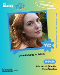 Join @thebakeryatlanta Tuesday 8/20 at @thetuftestguyintown for August's  Chit Chat Club! Meet someone new, learn something interesting, explore a  new space, and come hungry for grub from gluten free fave @loveitglutenfree  ✨