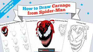 Sketch of carnage coloring pages is shared in category carnage coloring pages. How To Draw Carnage From Spider Man Really Easy Drawing Tutorial