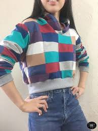 That's what inspired this diy, where i show you how i transformed an oversized hoodie into a cropped sweater that cinches in at the waist. Diy Patchwork Cropped Hoodie Sweatshirt With Free Sewing Pattern Fashion Wanderer