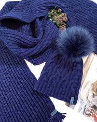 Brixton dakota navy blue knit scarf. Knit Hat And Scarf Navy Blue Hat Wrap Set Winter Women S Etsy Wool Hat Knit Hat And Scarf Sets Knitted Hats
