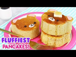 How To Make Super Fluffy Japanese Style Bear Pancakes Youtube Japanese Fluffy Pancakes Fluffy Pancakes Bear Pancakes