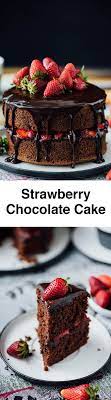 Chocolate Strawberry Cake Recipe Cake Recipes Tasty Chocolate Cake Chocolate Recipes