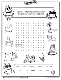 Summer Word Search Summer Math Worksheets Summer Words Word Activities