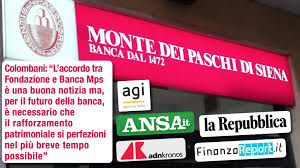 Opere di pittura, scultura, grafica ed arte decorativa, rigorosamente realizzate da artisti senesi o legati alla città, quali pietro. Fondazione E Banca Mps Siglano Accordo Per Chiudere Contenzioso Colombani Ora Avanti Con Rafforzamento Patrimoniale First Cisl