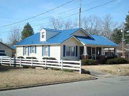 Some of the most reviewed products in metal roofing are the metal sales 12 ft. Ocean Blue Metal Roof House Exterior Blue Metal Roof Houses Roof Colors