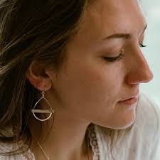 Driftwood Earrings, Simple Sterling Silver Earrings, Lightweight Earrings,  Driftwood Jewelry, Wood Jewelry, Boho Jewelry, Everyday Earrings