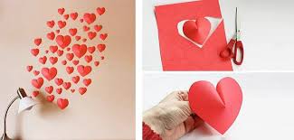 Corazones Hechos Con Cartulina Ideas Para Decorar Origami Papel Para Decorar Paredes Corazones De Papel Decoracion De Unas