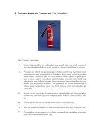 Pemadam api dengan kemampuan efektif memadamkan kebakaran tipe kelas a, b, dan c. Pen Gen Alan Kepada Alat Pemadam Api