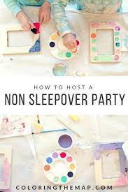 The Non Sleepover Slumber Party Coloring The Map Girls Birthday Party Games Girls Birthday Party Themes 9 Year Old Girl Birthday