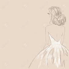 Dibujos hechos a lápiz y a colores esta es una página para las personas que les gusta dibujar no te. Ilustracion De Una Novia Con Un Vestido Blanco En Un Dibujo A Lapiz Ilustraciones Vectoriales Clip Art Vectorizado Libre De Derechos Image 42659092