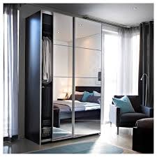 Auli Pair Of Sliding Doors Mirror Glass 59x92 7 8 Ikea Bedroom Closet Doors Sliding Mirror Closet Doors Bedroom Closet Doors
