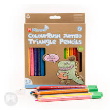 Use it to organize drawing pencils, crayons, markers, colored pencils and more! Micador Colourrush Jumbo Triangle Pencil 12 Pack Kidstuff