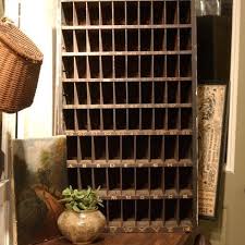 Antique Post Office Mail Holder Wood Storage Box Old Numbers 170 Wood Storage Box Old Mailbox Mail Holder