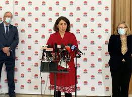 The nsw premier today ordering two more council areas to remain at home as she labelled the spiralling situation a 'national emergency'. 9ewul5npjujc9m