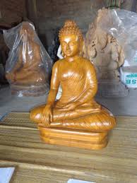 These statues are made by artists all around the world and come in an abundance of sizes, styles, colors and materials, including garden buddha statues. Buddha Statue In Wood Buddhist Sculpture Lord Buddha Statue à¤¬ à¤¦ à¤§ à¤¸ à¤Ÿ à¤š In Balasore Creative Handicrafts Id 10551410091