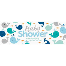 Lil Spout Boy Baby Shower Giant Banner Party At Lewis Elegant Party Supplies Plastic Dinnerware Paper Plates And Napkins