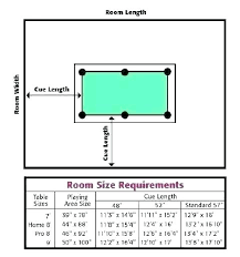 Room Size For Pool Table Fahridecorating Co