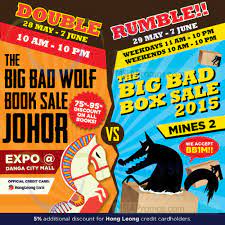 Official big bad wolf id. Big Bad Wolf Book Sale Expo Danga City Mall 28 May 7 Jun 2015
