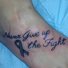 Never Give Up The Fight Crohnstattoo Never Give Up The Fight Tattoos Awareness Tattoo Cancer Ribbon Tattoos