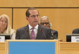 Health and human services secretary alex azar appeared before the house ways and means committee to testify on the president's 2021 budget request. Remarks By Hhs Secretary Alex Azar At The 71st World Health Assembly U S Mission To International Organizations In Geneva