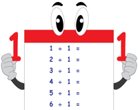 $90.00 e & o 2 charts: Division Tables From 1 To 12 Printable Division Charts