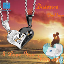 Personalized anniversary gifts by year. Luxury Elephant Couple Necklace Pendant Love Heart Matching Anniversary Simple Personalized Anniversary Gifts Shopee Philippines