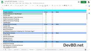An ever changing seo audit checklist to make sure your technical seo is on point. Seo Audit Template