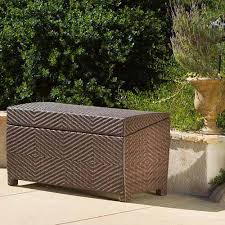 White wicker outdoor storage box. The Best 10 Deck Boxes For Your Porch Patio Pool Or Veranda In 2020