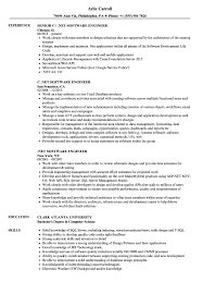 Here we have the best recommended. Net Software Engineer Resume Samples Velvet Jobs