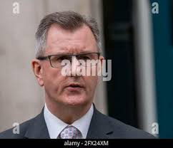 Sir Jeffrey Donaldson MP Northern Ireland DUP politician Stock Photo