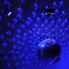 Yescom 12 Led Mirror Disco Ball Dj Party Dance Decorative Stage Light Effect Display Walmart Com Disco Lights Disco Ball Light Mirror Ball