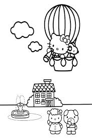 Balloon zombie from pvz 2 coloring page print. Online Coloring Pages Balloon Coloring Princess Flying In A Hot Air Balloon Hello Kitty